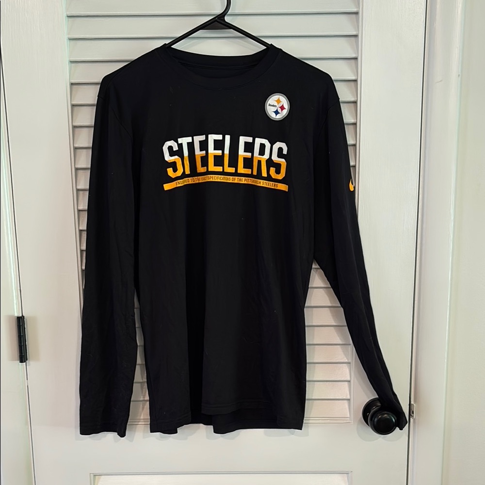 Nike Men's Black Steelers Long Sleeve Shirt
